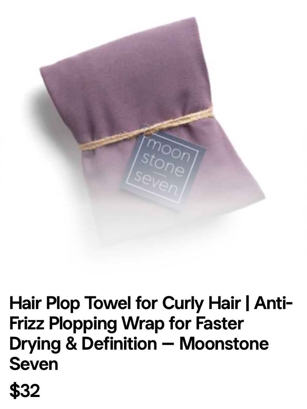 Moonstone Seven Hair Plop Wrap